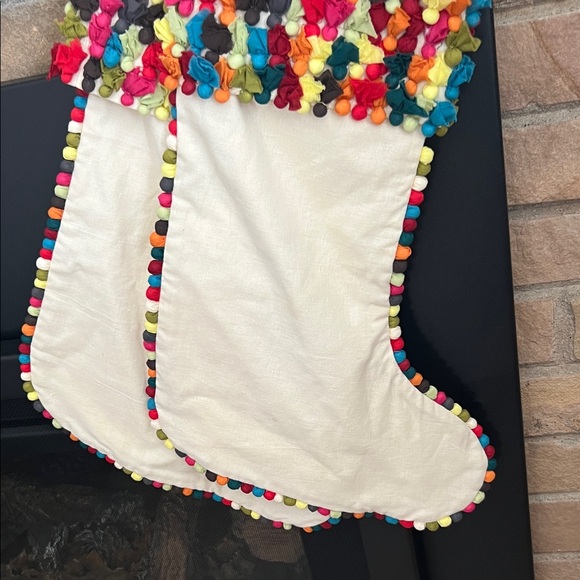 Crate&Barrel Multicolor Holiday Stockings - Picture 4 of 5